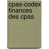 CPAS-Codex finances des CPAS door Onbekend