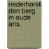 Nederhorst den berg in oude ans.