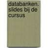 Databanken. slides bij de cursus door Martens