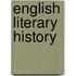 English literary history