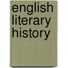 English literary history door R. Ingelbien