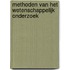 Methoden van het wetenschappelijk onderzoek