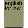English for law by M. Ingels