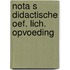 Nota s didactische oef. lich. opvoeding