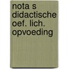 Nota s didactische oef. lich. opvoeding door Assche