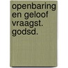 Openbaring en geloof vraagst. godsd. door Michiels