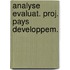 Analyse evaluat. proj. pays developpem.