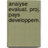 Analyse evaluat. proj. pays developpem.