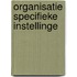 Organisatie specifieke instellinge