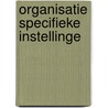 Organisatie specifieke instellinge by Vanderhoeven