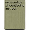 Eenvoudige zinsontleding met oef. door Kempeneers