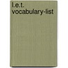 L.e.t. vocabulary-list door Onbekend