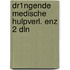 Dr1ngende medische hulpverl. enz 2 dln