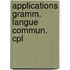 Applications gramm. langue commun. cpl