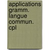 Applications gramm. langue commun. cpl by Motmans