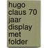 Hugo Claus 70 jaar display met folder