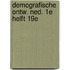 Demografische ontw. ned. 1e helft 19e