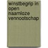Winstbegrip in open naamloze vennootschap