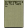 Budgetvergelyking enz micro macro ec. by Koopmans