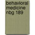 Behavioral medicine nbg 189