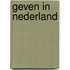 Geven in Nederland