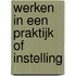 Werken in een praktijk of instelling