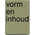 Vorm en inhoud