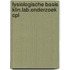 Fysiologische basis klin.lab.onderzoek cpl