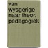 Van wysgerige naar theor. pedagogiek