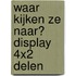 Waar kijken ze naar? display 4x2 delen