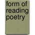 Form of reading poetry