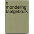 C Mondeling taalgebruik