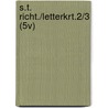 S.T. RICHT./LETTERKRT.2/3 (5V) by Maria Van Gils-De Bonth