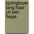 Springtouw lang haar uit een flesje