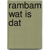 Rambam wat is dat door Hans Tellin