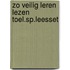 Zo veilig leren lezen toel.sp.leesset