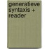 Generatieve syntaxis + reader