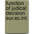Function of judical decision eur.ec.int.