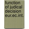 Function of judical decision eur.ec.int. door Mann