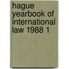 Hague yearbook of international law 1988 1 door Lammers
