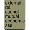 External rel. council mutual economic ass door Arie Bloed