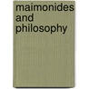 Maimonides and Philosophy door Pines, Shlomo