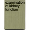 Examination of kidney function door Schuck