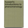 Husserl's Introductions to Phenomenology door Mckenna, W.