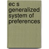 Ec s generalized system of preferences by Borrmann