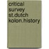 Critical survey st.dutch kolon.history