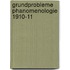 Grundprobleme phanomenologie 1910-11