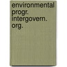 Environmental progr. intergovern. org. by Reeder