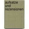 Aufsatze und rezensionen door Husserl