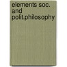 Elements soc. and polit.philosophy door Srzednicki